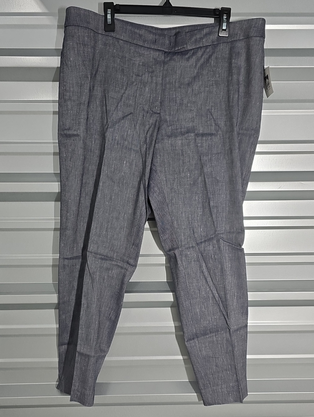 Anne Klein Tailored Trousers in Blue and White
